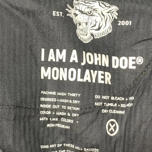 John Doe Men's Taylor Protective Motorcycle Jeans – Size 38/32 – Black Padded - Picture 12 of 16